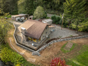 concrete flood wall retaining wall