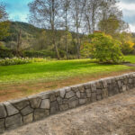 concrete flood wall retaining wall