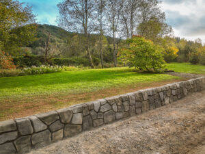 concrete flood wall retaining wall