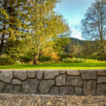 concrete flood wall retaining wall