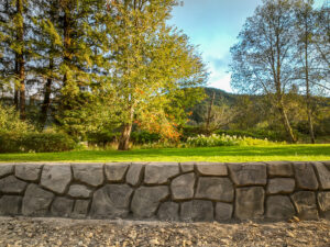 concrete flood wall retaining wall