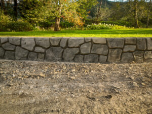 concrete flood wall retaining wall