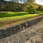 concrete flood wall retaining wall