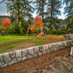 concrete flood wall retaining wall
