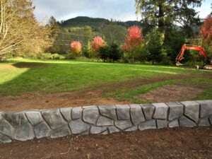 concrete flood wall retaining wall