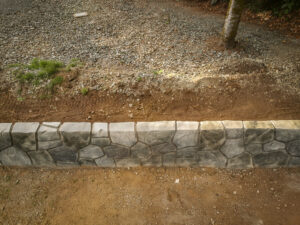 concrete flood wall retaining wall