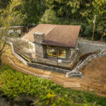 concrete flood wall retaining wall