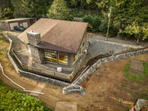 concrete flood wall retaining wall
