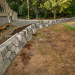 concrete flood wall retaining wall