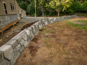 concrete flood wall retaining wall