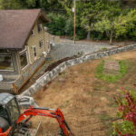 concrete flood wall retaining wall