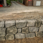 concrete flood wall retaining wall