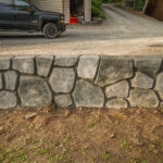 concrete flood wall retaining wall