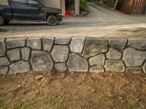 concrete flood wall retaining wall