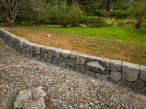 concrete flood wall retaining wall