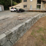 concrete flood wall retaining wall