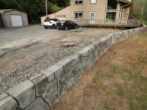concrete flood wall retaining wall