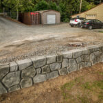concrete flood wall retaining wall