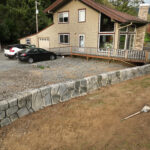 concrete flood wall retaining wall