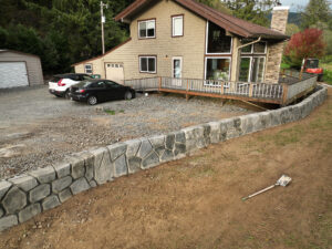 concrete flood wall retaining wall
