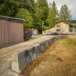 concrete flood wall retaining wall