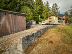 concrete flood wall retaining wall