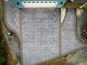 weathered brick driveway concrete stamping | Decorative Concrete including stamped concrete, overlays, epoxy floors, and vertical rock. weathered brick concrete driveway stamping