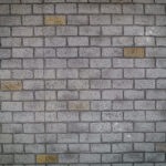 weathered brick concrete driveway stamping