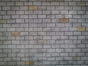 weathered brick concrete driveway stamping