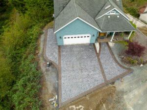 weathered brick driveway concrete stamping | Decorative Concrete including stamped concrete, overlays, epoxy floors, and vertical rock. weathered brick concrete driveway stamping