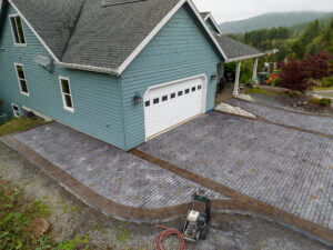 weathered brick driveway concrete stamping | Decorative Concrete including stamped concrete, overlays, epoxy floors, and vertical rock. weathered brick concrete driveway stamping