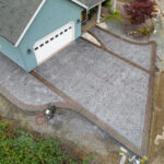 weathered brick concrete stamping