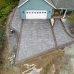 weathered brick concrete stamping