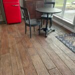 timber plank concrete overlay