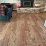 timber plank concrete overlay