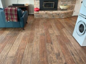timber plank concrete overlay