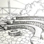 ampitheater concrete & firepit pacific city