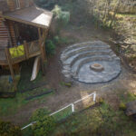 ampitheater concrete & firepit pacific city