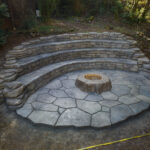 ampitheater concrete & firepit pacific city