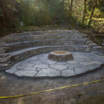 ampitheater concrete & firepit pacific city