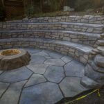 ampitheater concrete & firepit pacific city