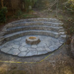 ampitheater concrete & firepit pacific city