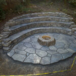 ampitheater concrete & firepit pacific city