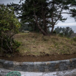 Retaining wall random stone concrete