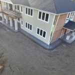 stone textured concrete stamping colored tillamook