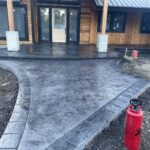 colored concrete stamping decorative concrete tillamook