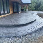 colored concrete stamping decorative concrete tillamook
