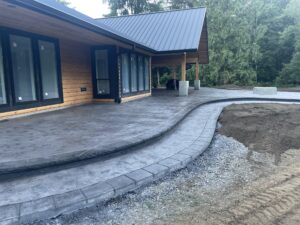 colored concrete stamping decorative concrete tillamook