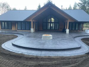 colored concrete stamping decorative concrete tillamook