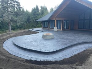 colored concrete stamping decorative concrete tillamook